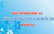 Bài 3 trang 119 SGK Hoá 12: Tính chất hóa học của kim loại kiềm thổ, hợp chất quan trọng của kim loại kiềm thổ